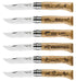 Opinel No.08 Oak Engraved Handle Folding Knife - Animalia 8號雕刻木柄摺刀